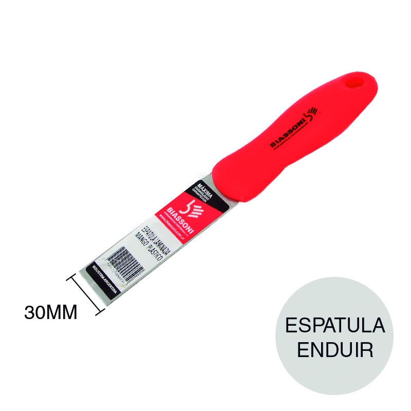 Espatula enduir pintor profesional acero templado x 30mm