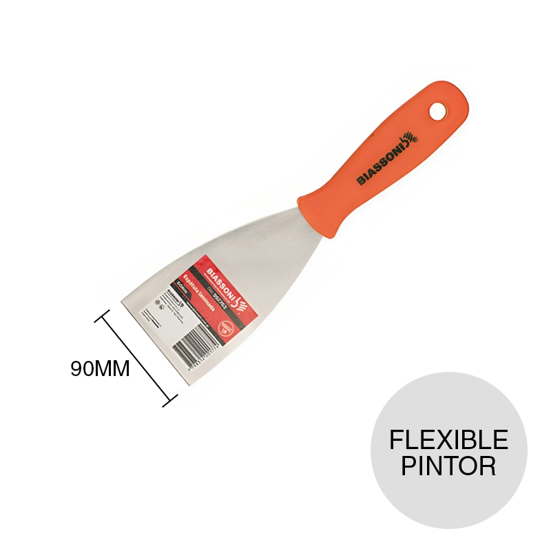 Espatula flexible tipo pintor acero laminado x 90mm