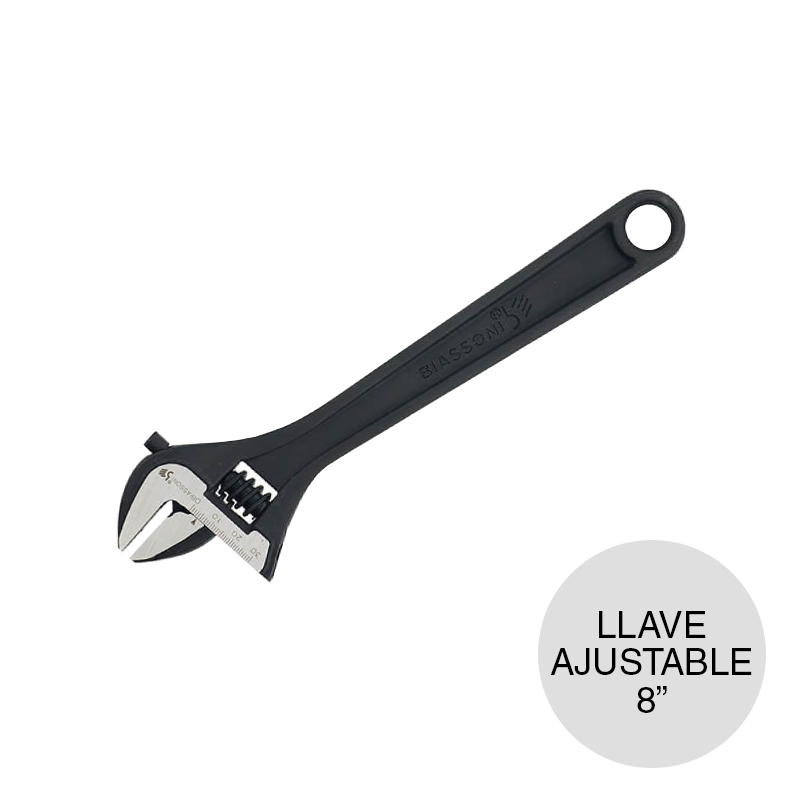 Llave ajustable acero 8"