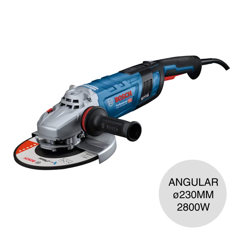 Amoladora angular GWS 30-230 PB Professional empuñadura lateral ø 9" -  ø 230mm 2800w