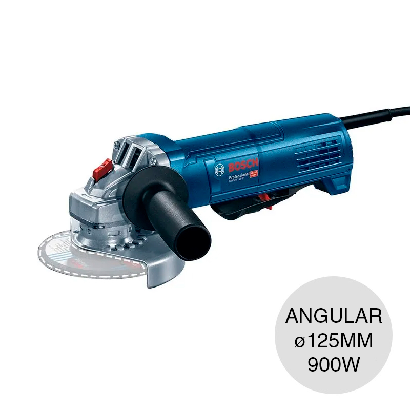 Amoladora angular GWS 9-125 empuñadura lateral 125mm - 900w