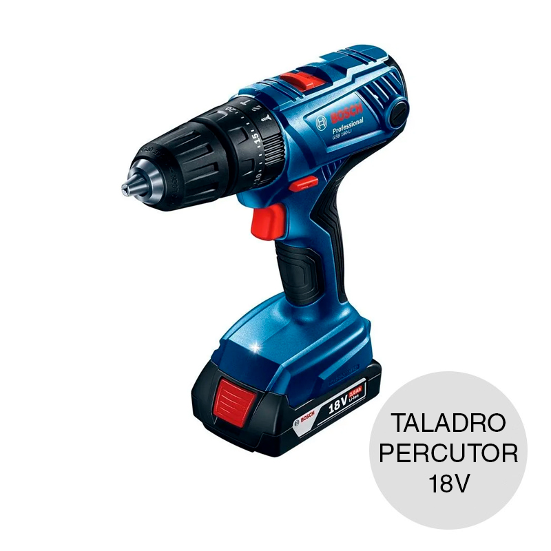 Taladro atornillador percutor GSB 180 bateria litio 18v
