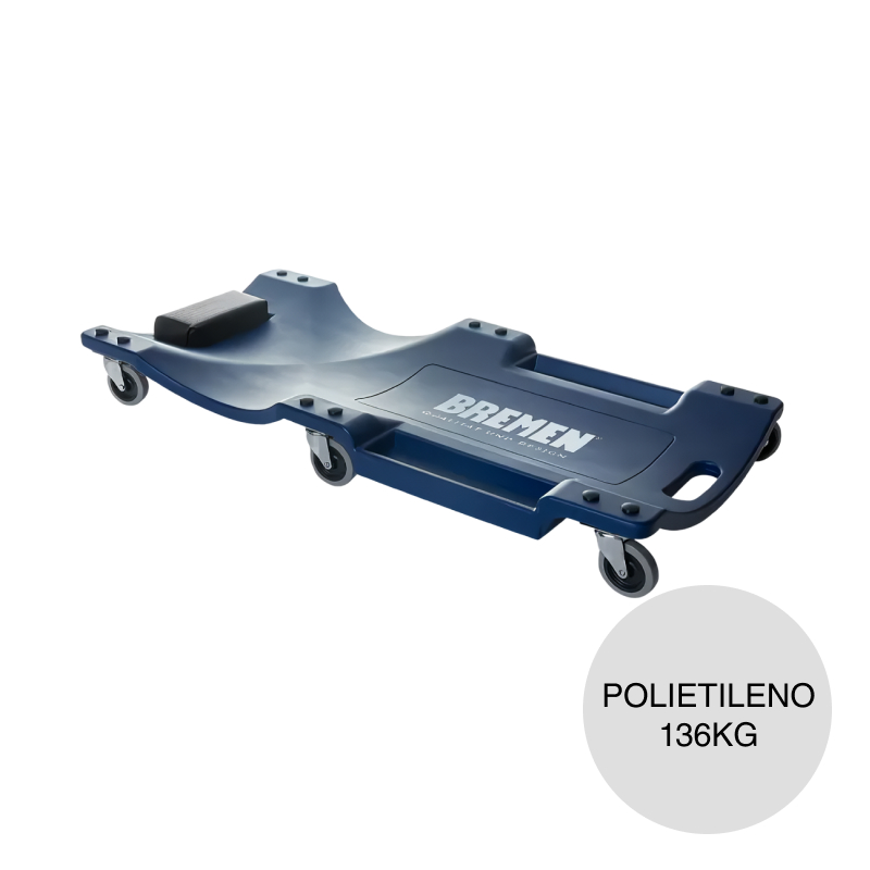 Camilla profesional p/mecanico polietileno 136kg