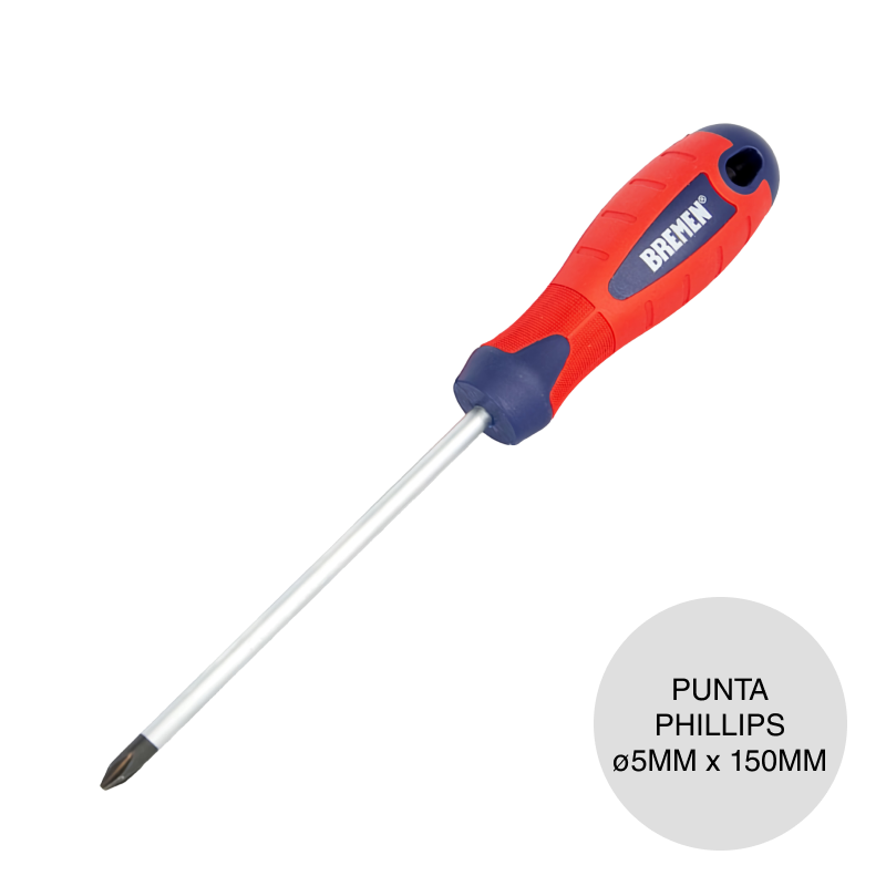 Destornillador punta phillips imantada ø 5mm x 150mm