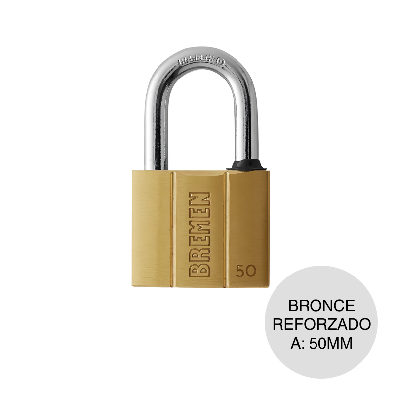 Candado reforzado bronce macizo 50mm