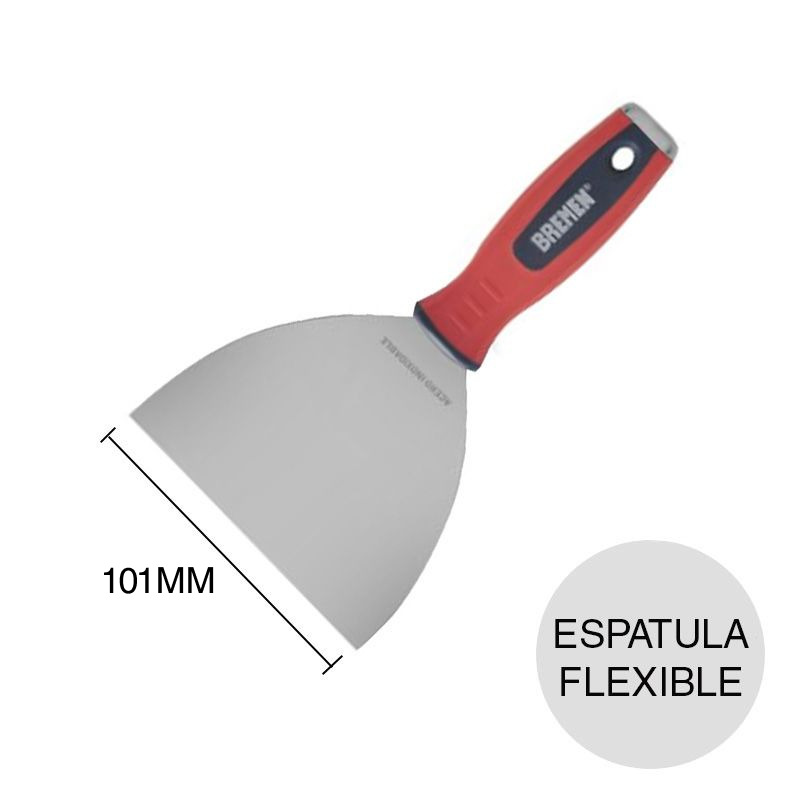 Espatula flexible construccion en seco acero inoxidable x 101mm/4'' 