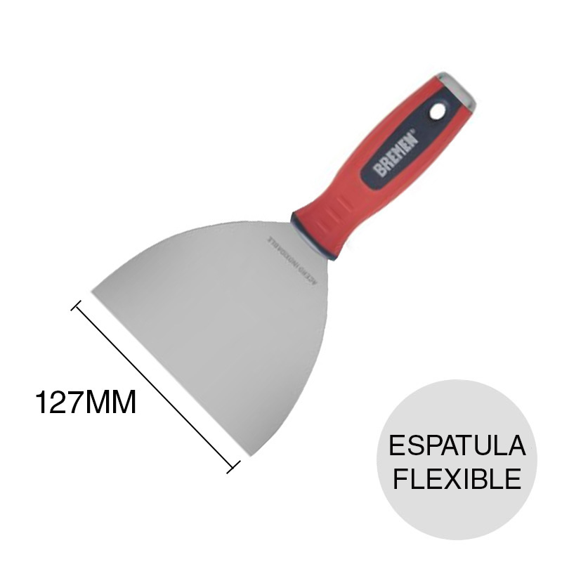 Espatula flexible construccion en seco 5" acero x 127mm
