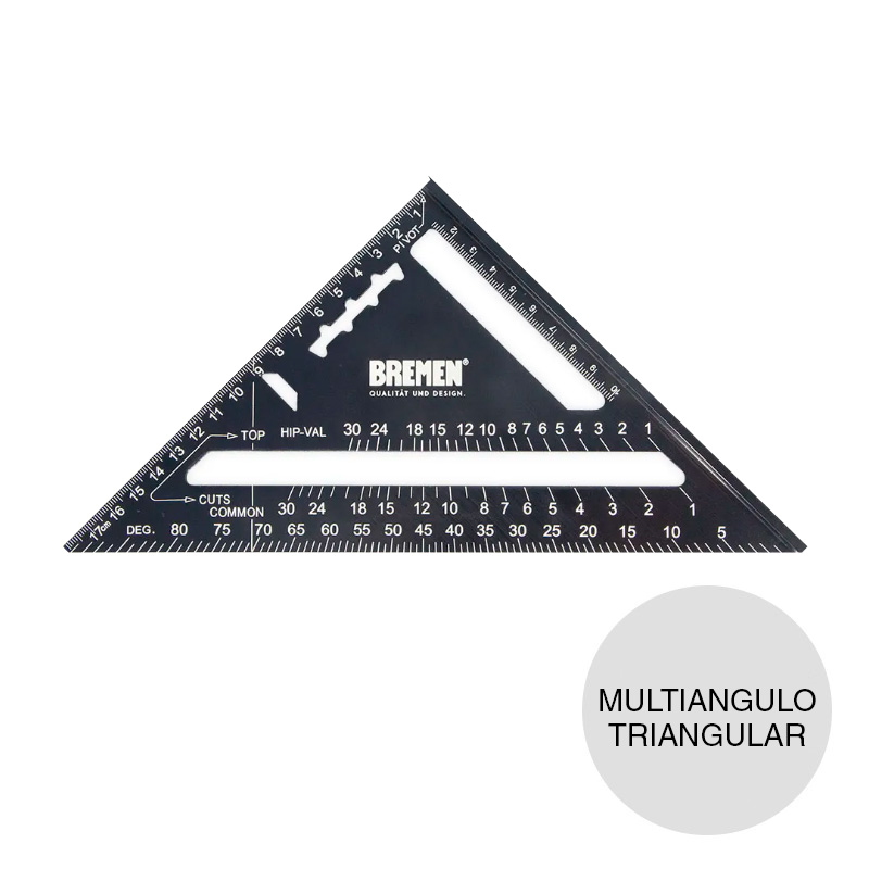 Escuadra multiangulo triangular aluminio 178mm x 178mm x 254mm