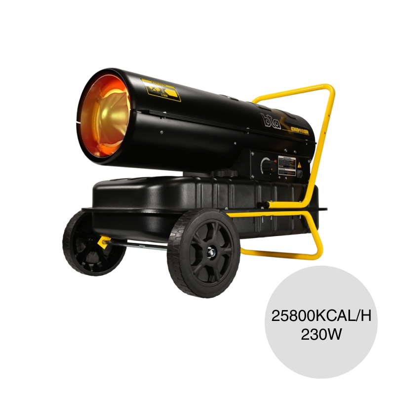 Calefactor cañon Industrial diesel/kerosene 25800kcal/h 38l 230w