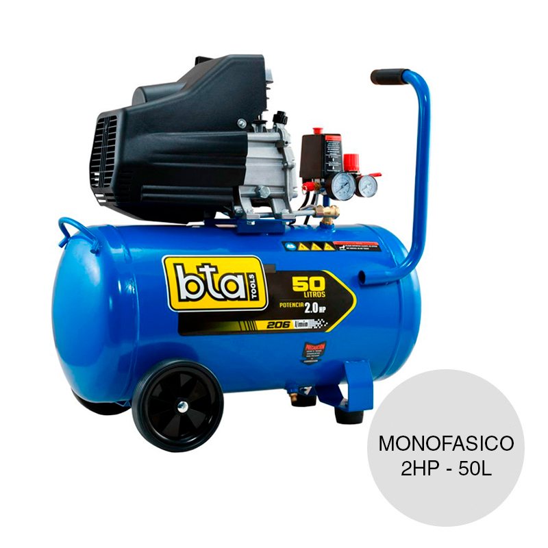 Compresor aire monofasico mando directo 2hp 50l
