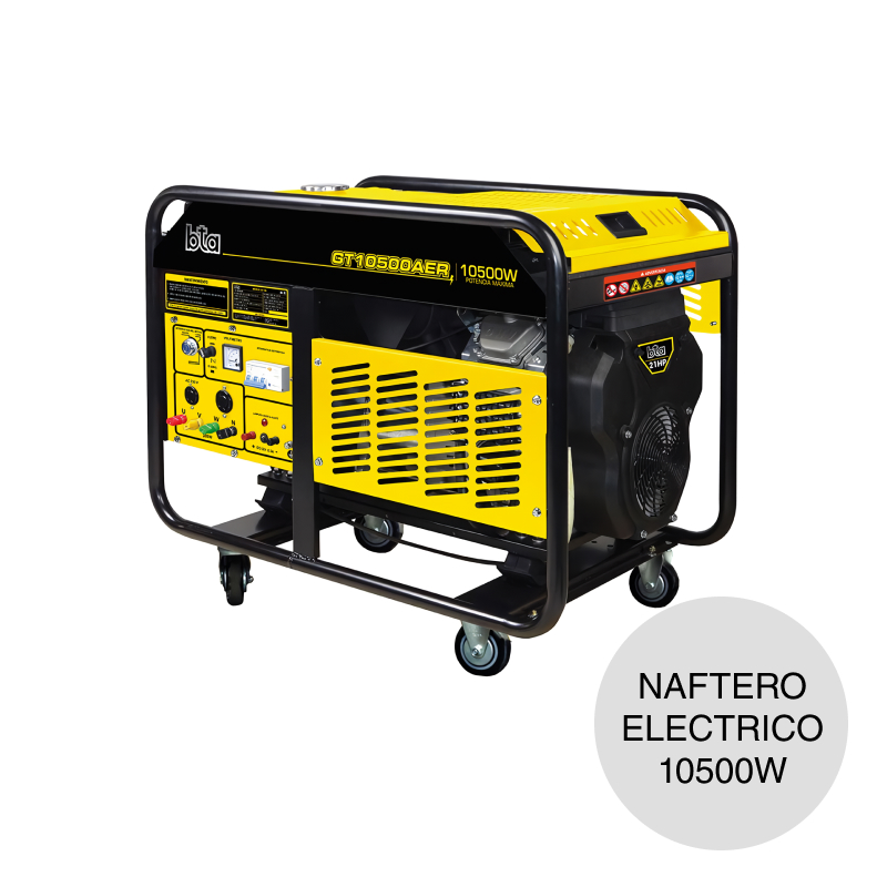 Grupo electrogeno generador GT10500AER naftero arranque electrico 10500w 21hp