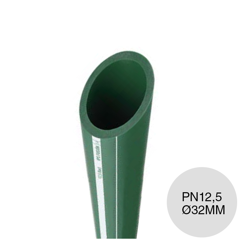 Caño tubo agua fria polipropileno random Fusion PN12.5 termofusion ø 32mm x 4m