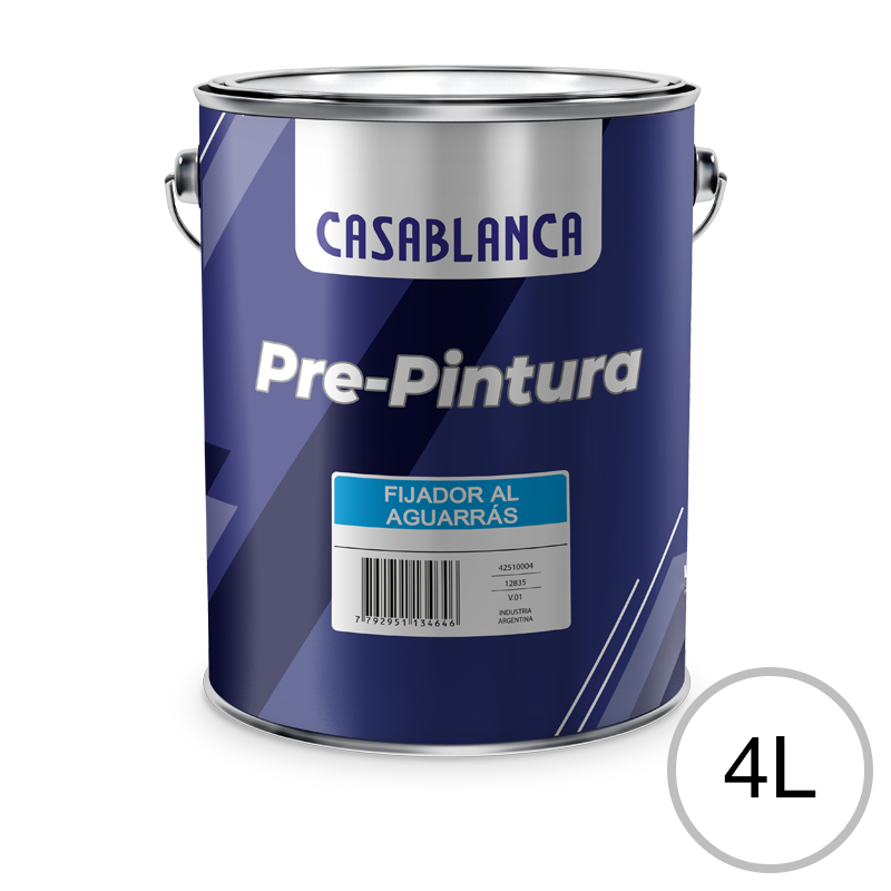 Fijador sellador concentrado al aguarras transparente mate lata x 4l