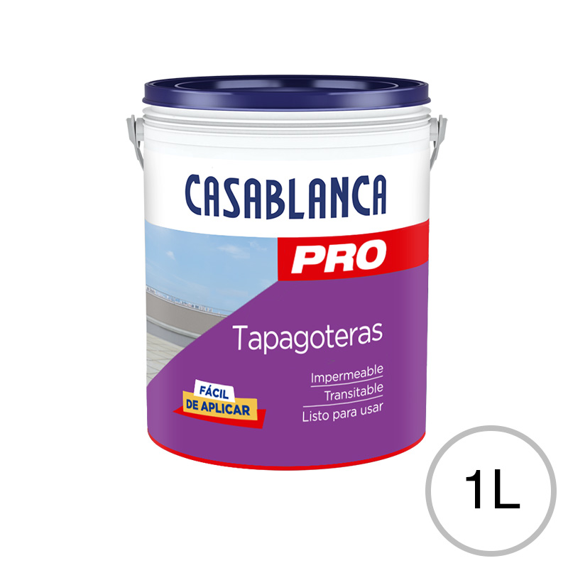 Impermeabilizante superficies acrilico Pro tapagoteras transitable transparente mate balde x 1l