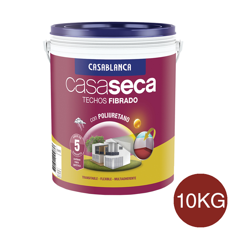 Membrana liquida impermeabilizante acrilica techos Casaseca fibrado teja semimate balde x 10kg