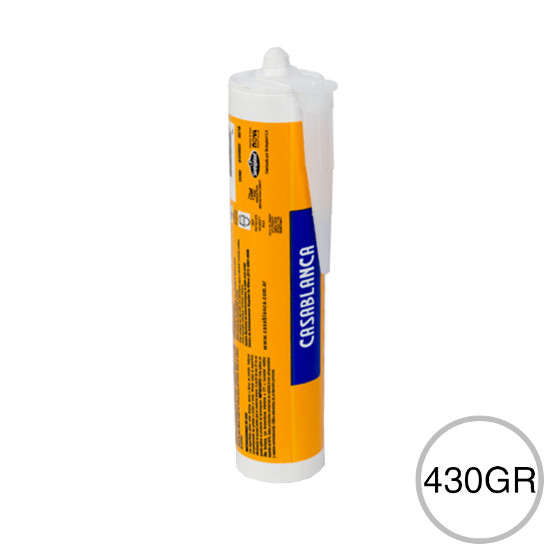 Sellador acrilico grietas juntas Casaseca blanco cartucho x 430gr