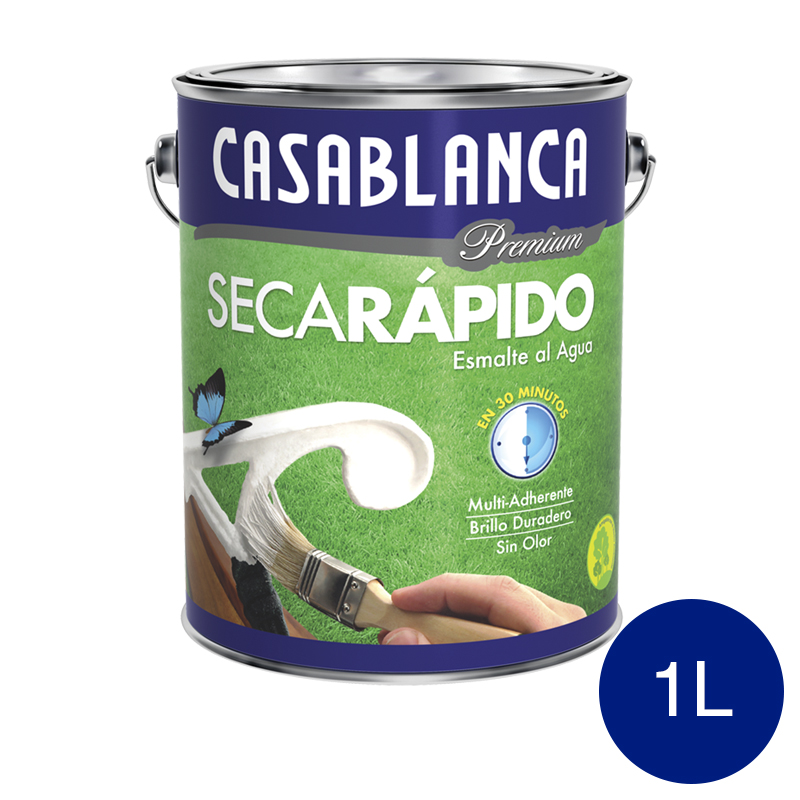 ESMALTE ACRILICO SECA RAPIDO AZUL BRI 1L