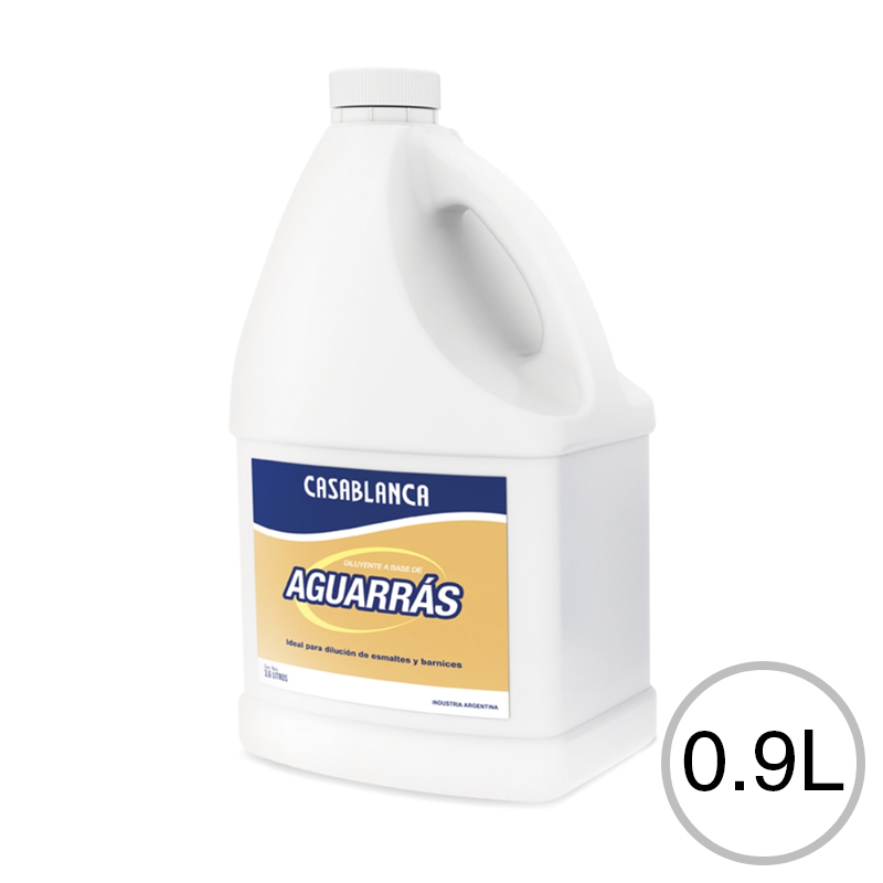 Diluyente aguarras esmaltes barnices pinturas sinteticas botella x 0.90l