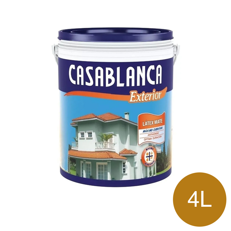 Pintura latex exterior ocre balde x 4l