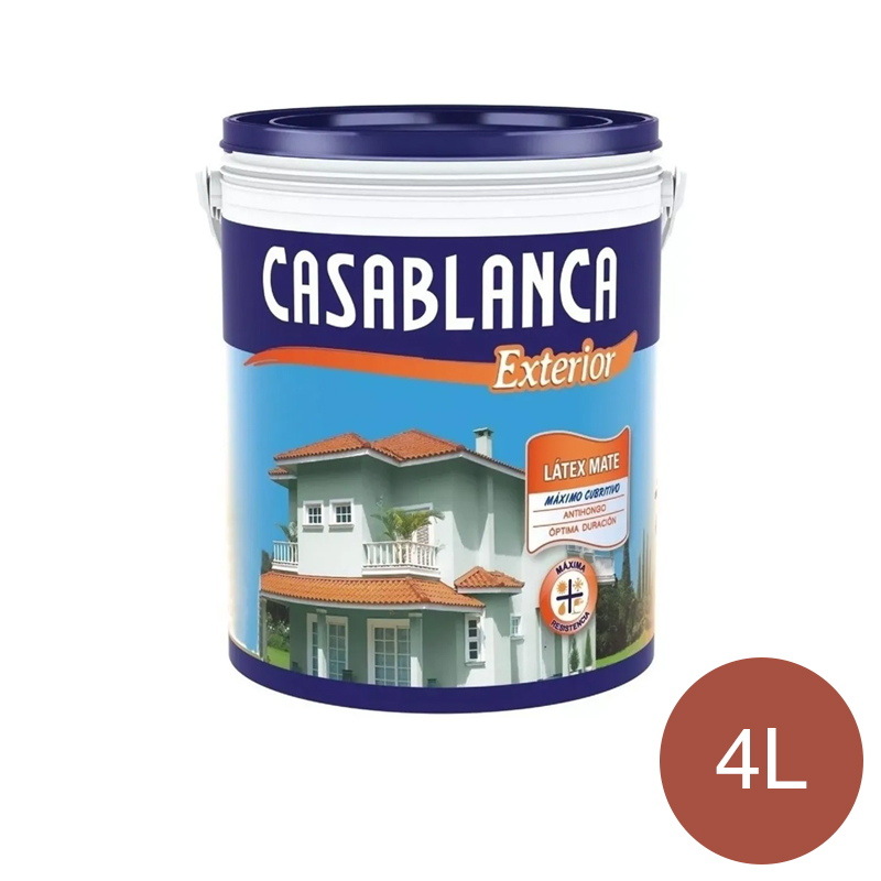 Pintura latex exterior teja colonial balde x 4l