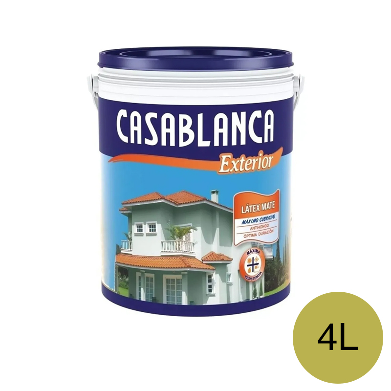 Pintura latex exterior verde oliva balde x 4l