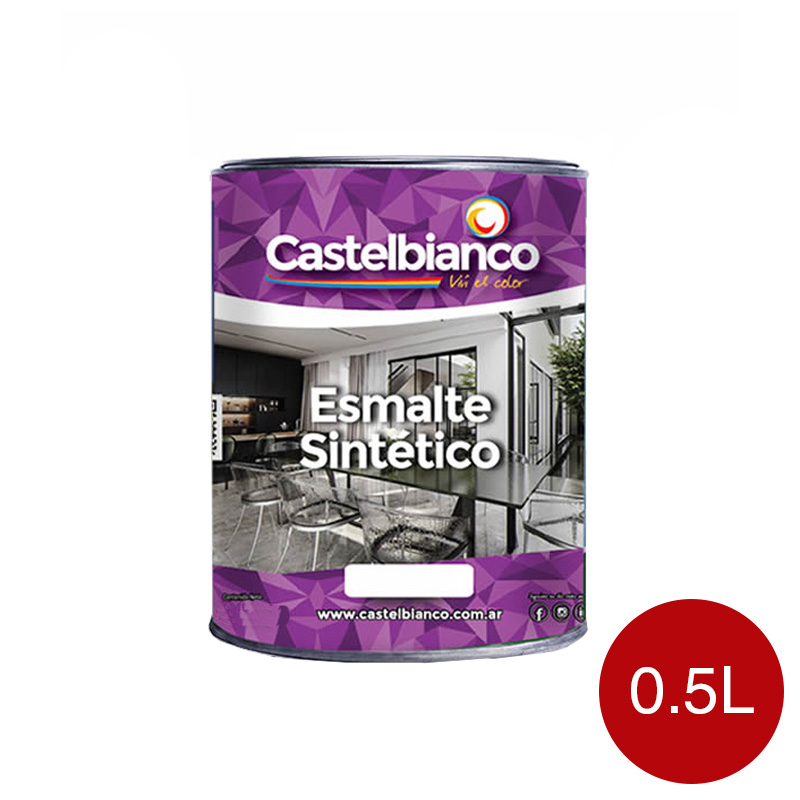 Esmalte sintetico exterior interior bermellon brillante lata x 0.5l