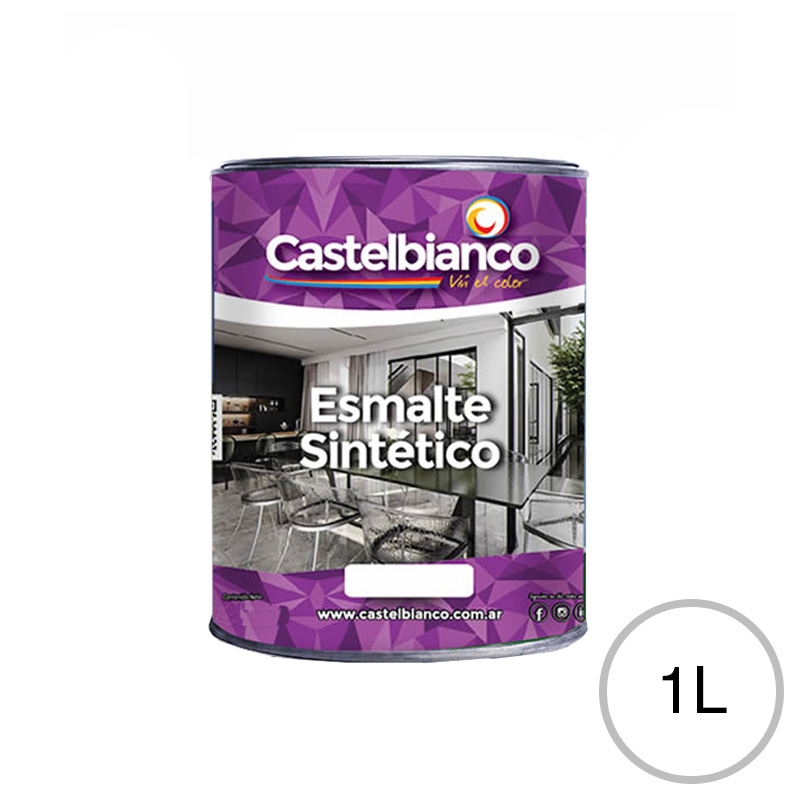 Esmalte sintetico exterior interior blanco mate lata x 1l