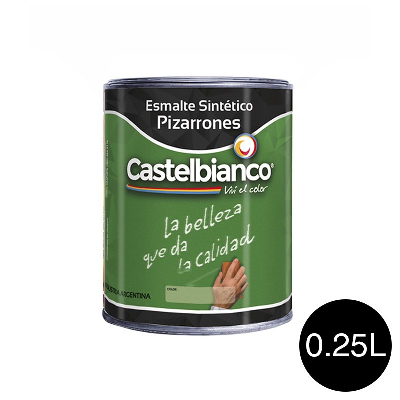 Esmalte sintetico pizarron negro mate lata x 0.25l