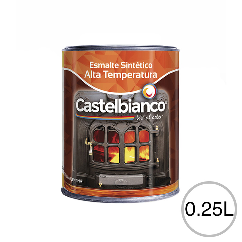 Esmalte sintetico alta temperatura blanco brillante lata x 0.25l