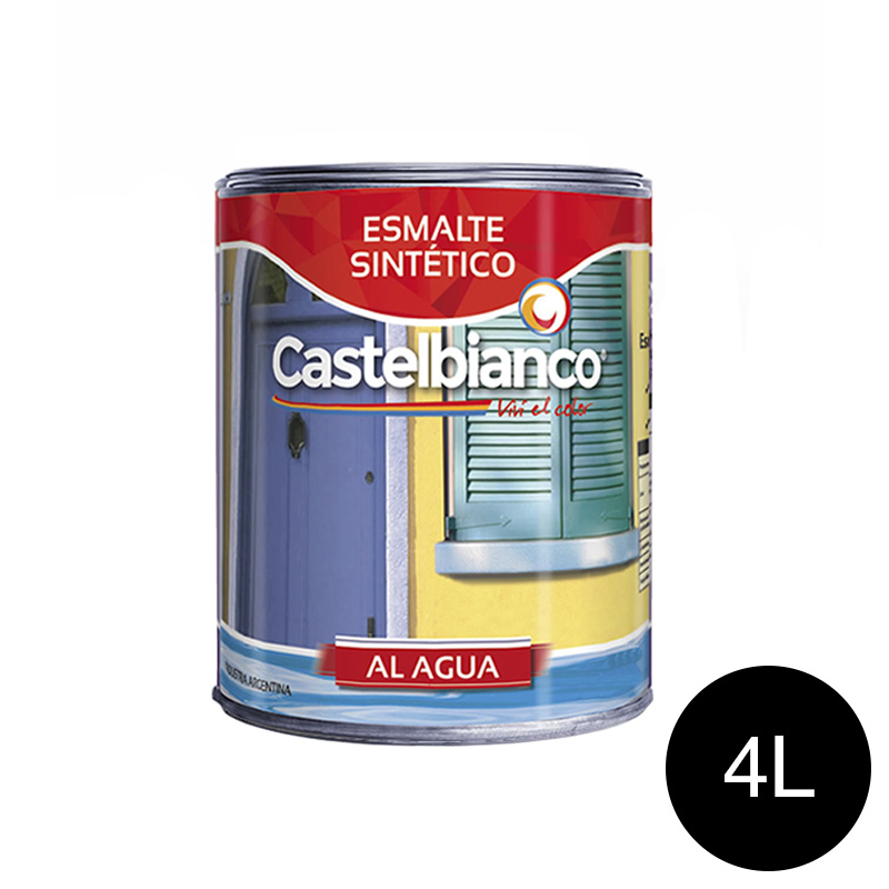 Esmalte acrilico Ecologico al agua negro mate lata x 4l