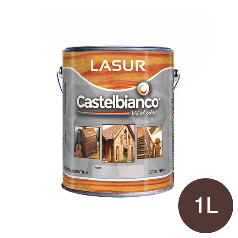 Recubrimiento madera Lasur nogal brillante lata x 1l