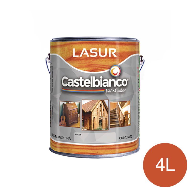 Recubrimiento madera Lasur cedro brillante lata x 4l