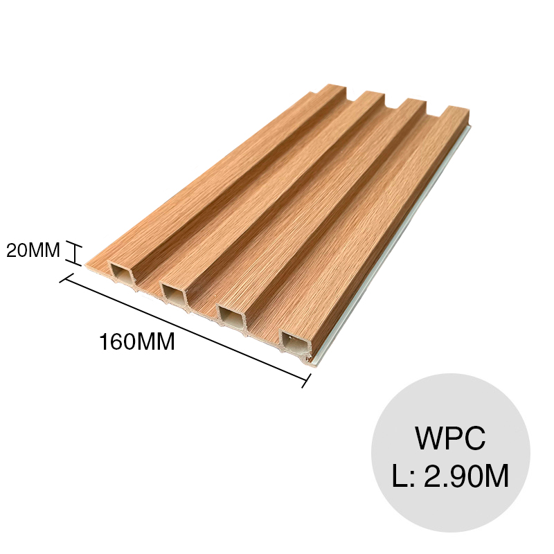 Revestimiento Panel WPC Cedro claro 20mm x 160mm x 2.9m
