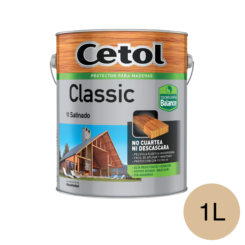 Impregnante protector madera Classic Balance exterior interior cristal satinado lata x 1l