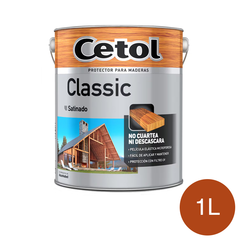 Impregnante protector madera Classic exterior interior cedro satinado lata x 1l