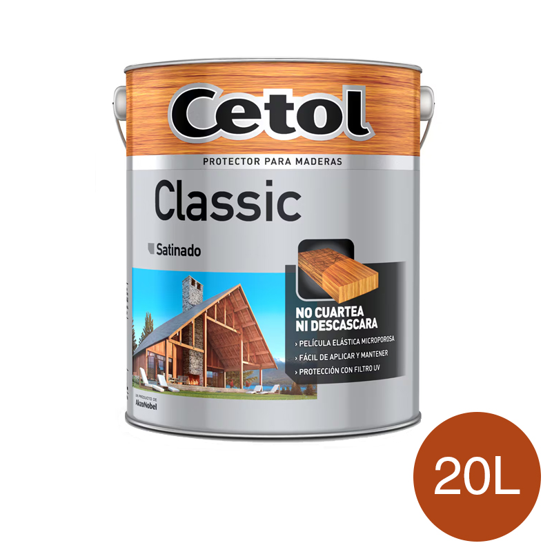 Impregnante protector madera Classic exterior interior cedro satinado lata x 20l