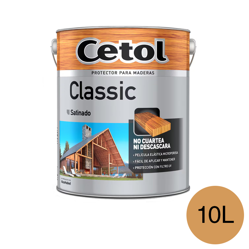 Impregnante protector madera Classic exterior interior cristal satinado lata x 10l