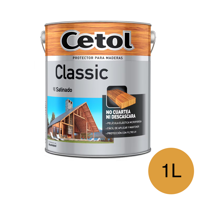 Impregnante protector madera Classic exterior interior natural satinado lata x 1l