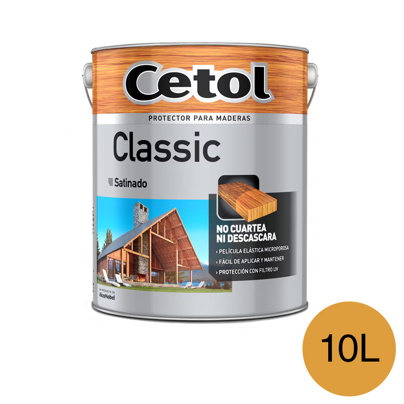 Impregnante protector madera Classic exterior interior natural satinado lata x 10l