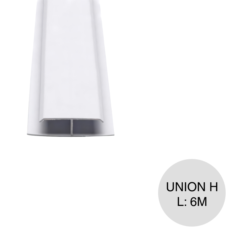 PERFIL CIELORRASO ECOPVC UNION H BLANCO 6000MM