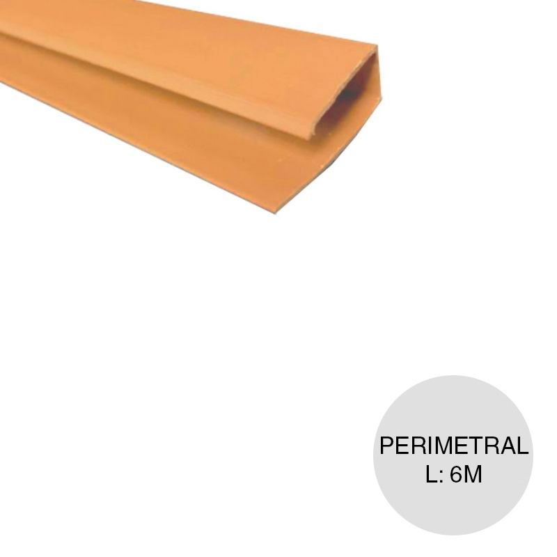 PERFIL CIELORRASO ECOPVC PERIMETRAL U CEREZO 6000MM