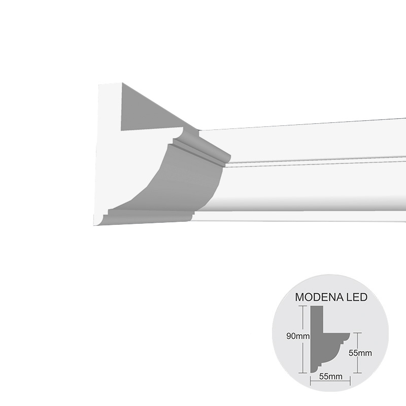 Moldura Deco EPS Textur Modena LED x 4u