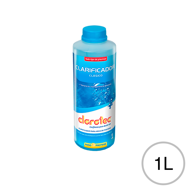 Clarificador Clasico para agua de piscinas botella x 1l