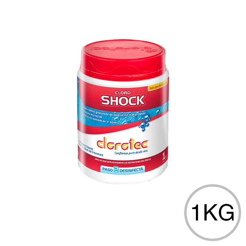 Cloro Shock granulado instantaneo pote x 1kg