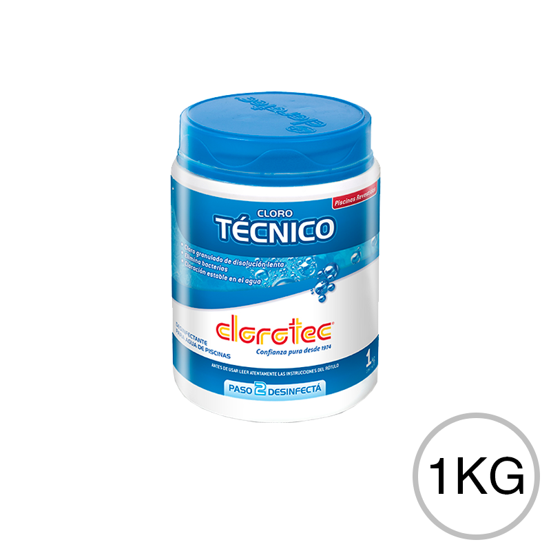 Cloro Tecnico granulado pote x 1kg