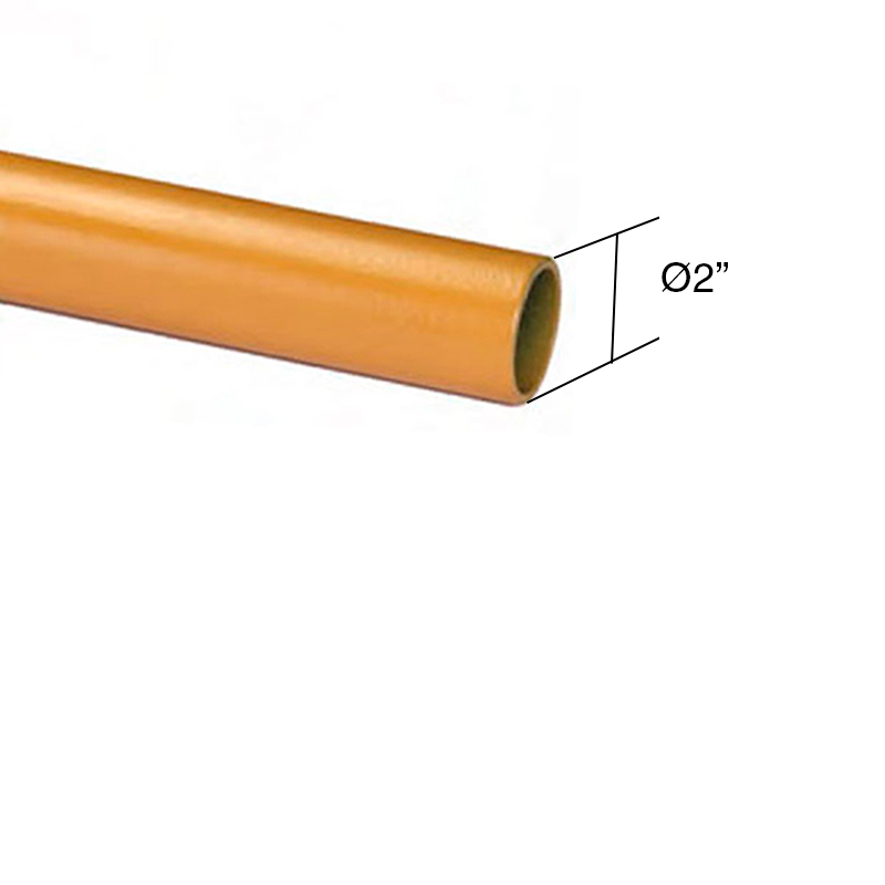 Caño revestido epoxi s/rosca gas ø 2" x 3.25mm x 6.4m