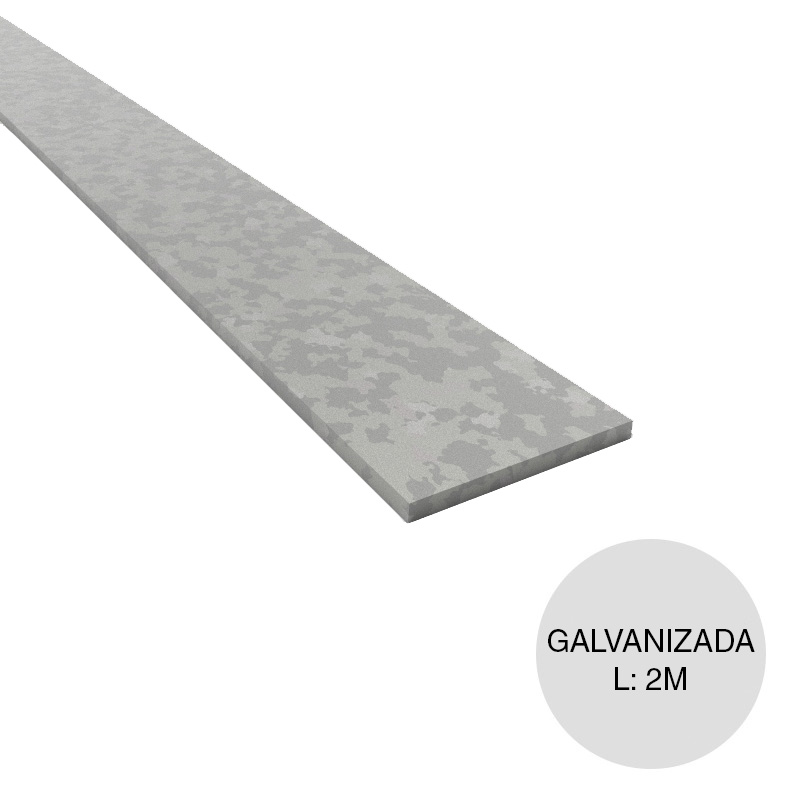Planchuela galvanizada 1" x 3/16" x 2m