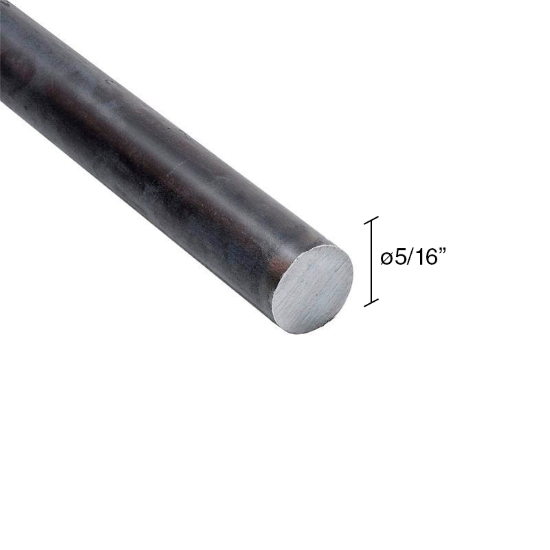 Barra hierro liso macizo herrero ø 5/16 x 6m