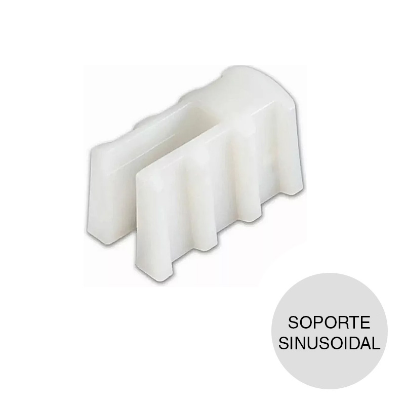 Soporte plastico chapa sinusoidal bolsa x 100u