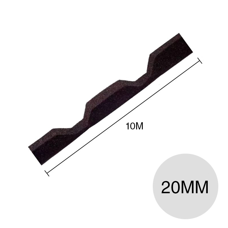 Burlete sellador poliuretanico cumbrera T101 20mm x 10m